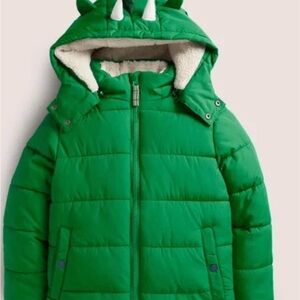 Mini Boden Green Winter Toddler Jacket